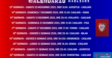 Cagliari calcio calendario